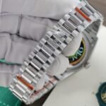 Rolex Day-Date 128236 904L Steel Ice Blue Dial CZ Diamonds 36mm Super Clone - 图片 8