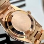 Rolex Day-Date RG Plated Chocolate Dial Baguette Diamond 36mm Super Clone - 图片 7