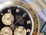 Rolex Daytona 126503 SS/YG Plated Black Dial CZ Diamonds 40mm Oyster Super Clone - 图片 6