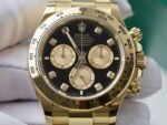 Rolex Daytona 116508 YG Plated Black Dial CZ Diamonds 40mm Oyster Super Clone - 图片 4