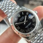 Rolex Datejust 316L Steel Black Dial 31mm Jub THBF Replica - 图片 5