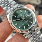 Rolex Datejust 316L Steel Green Dial 31mm Jub THBF Replica - 图片 5