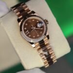 Rolex Lady-Datejust 279175-0004 RG Plated Chocolate Dial CZ Diamonds 28mm Super Clone