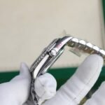 Rolex Day-Date 904L Steel Rainbow Pave Diamond Dial 40mm Super Clone - 图片 9