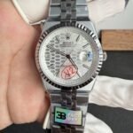 Rolex Land-Dweller 127334 904L Steel White Honeycomb-Motif Dial 40mm Super Clone