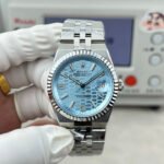 Rolex Land-Dweller 127236 Ice-Blue Honeycomb-Motif Dial 36mm Super Clone