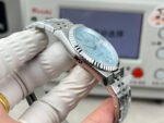 Rolex Land-Dweller 127236 Ice-Blue Honeycomb-Motif Dial 36mm Super Clone - 图片 6