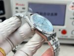 Rolex Land-Dweller 127236 Ice-Blue Honeycomb-Motif Dial 36mm Super Clone - 图片 5