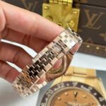 Rolex Land-Dweller 127235 Rose Gold White Honeycomb-Motif Dial 36mm Replica - 图片 4