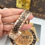 Rolex Land-Dweller 127335 Rose Gold White Honeycomb-Motif Dial 40mm Replica - 图片 3