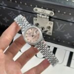 Rolex Datejust 316L Steel Pink Dial Bezel Diamonds 31mm Jub AAA Replica - 图片 2