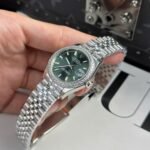 Rolex Datejust 316L Steel Green Dial CZ Diamonds 31mm Jub THBF Replica - 图片 4