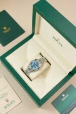 Rolex Datejust 278344 316L Steel Flower Blue Dial CZ Diamonds 31mm Jub AAA Replica - 图片 9