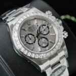 Rolex Daytona 126500 904L Steel Silver Dial With Diamonds 40mm Oyster Super Clone - 图片 3