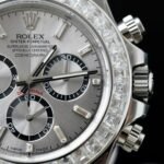 Rolex Daytona 126500 904L Steel Silver Dial With Diamonds 40mm Oyster Super Clone - 图片 4
