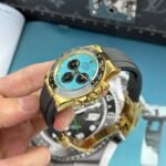 Rolex Daytona 126518LN Alcaraz YG Plated Turquoise Blue Dial 40mm Oysterflex Super Clone - 图片 7