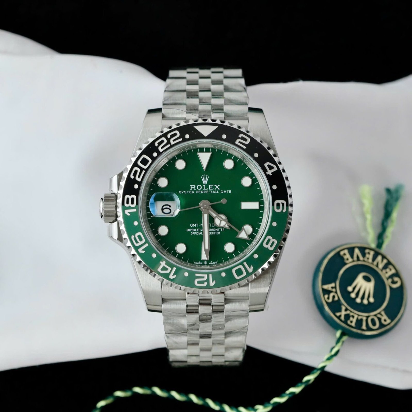 1750589429-553.jpg Rolex GMT-Master II 126729VTNR Absinthe 904L Steel Green Dial 40mm Jub Super Clone - 图片 1