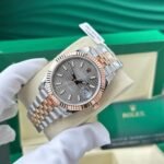 Rolex Datejust 126331 SS/RG Plated Fluted Grey Dial 41mm Jub Super Clone - 图片 2