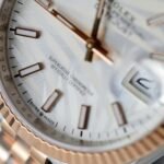 Rolex Datejust 126231 SS/RG Plated Silver Palm Dial 36mm Jub Super Clone - 图片 7
