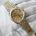 Rolex Datejust 126231 SS/YG Plated Champagne Motif Dial CZ Diamonds 36mm Jub Super Clone - 图片 2