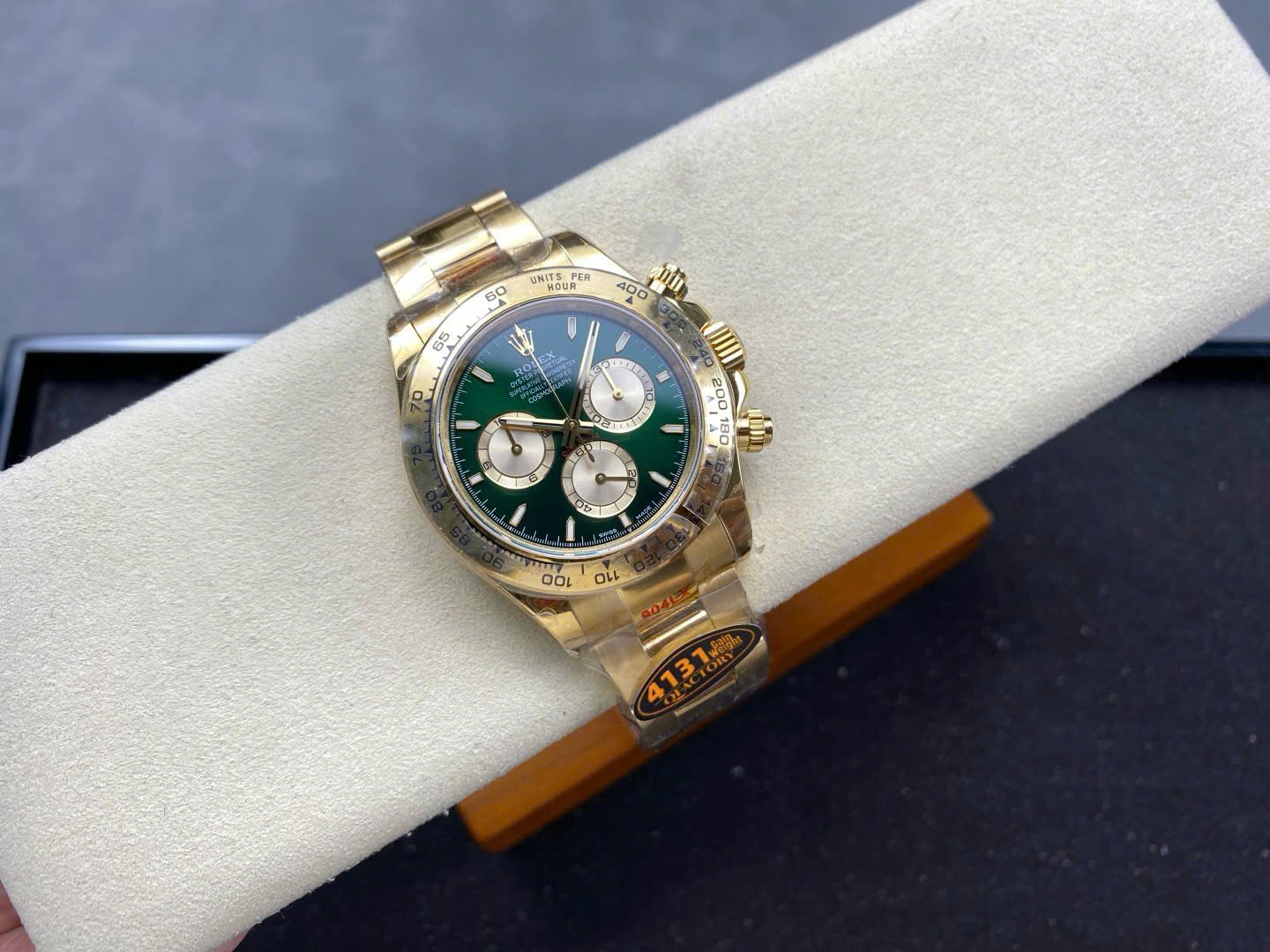 1750589488-571.jpg Rolex Daytona 126508 YG Plated Green Dial 40mm Oyster Super Clone - 图片 1