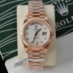 Rolex Day-Date RG Plated Meteorite Dial With Diamonds 40mm Super Clone