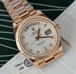 Rolex Day-Date RG Plated Meteorite Dial With Diamonds 40mm Super Clone - 图片 4
