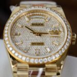Rolex Day-Date YG Plated Diamond Dial 36mm Super Clone - 图片 4