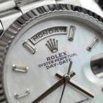 Rolex Day-Date 904L Steel MOP Dial CZ Diamonds 36mm Super Clone - 图片 5