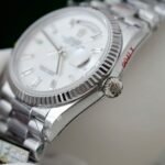 Rolex Day-Date 904L Steel MOP Dial CZ Diamonds 36mm Super Clone - 图片 7