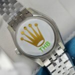 Rolex Datejust 316L Steel Flower Blue Dial CZ Diamonds 31mm Jub THBF Replica - 图片 8