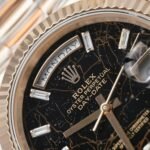 Rolex Day-Date RG Plated Eisenkiesel Dial CZ Diamonds 36mm Super Clone - 图片 3