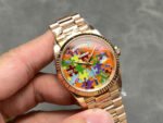 Rolex Day-Date 128235 RG Plated Puzzle Motif Dial 36mm Super Clone - 图片 3