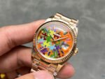 Rolex Day-Date 128235 RG Plated Puzzle Motif Dial 36mm Super Clone - 图片 4