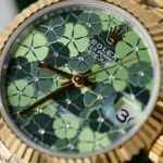 Rolex Datejust SS/YG Plated Flower Green Dial CZ Diamonds 31mm Jub Super Clone - 图片 4
