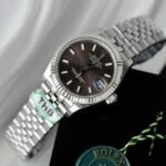 Rolex Datejust 316L Steel Chocolate Dial 31mm Jub THBF Replica - 图片 4