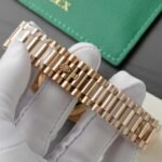 Rolex Day-Date RG Plated Chocolate Dial CZ Diamonds 36mm Super Clone - 图片 7
