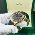 Rolex Sky-Dweller RG Plated Grey Dial 42mm Oysterflex Super Clone - 图片 4