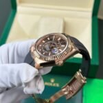 Rolex Sky-Dweller 336235 RG Plated Chocolate Dial 42mm Oysterflex Super Clone - 图片 4