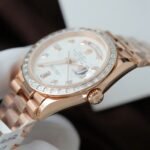 Rolex Day-Date RG Plated Meteorite Dial Baguette Diamond 36mm Super Clone - 图片 6