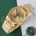 Rolex Day-Date 228238 YG Plated Champagne Roman Numeral Dial 40mm Super Clone - 图片 2