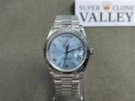 Rolex Day-Date 228236 904L Steel Ice Blue Dial 40mm Super Clone