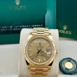 Rolex Day-Date 228238 YG Plated Champagne Dial 40mm Replica