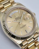 Rolex Day-Date 228238 YG Plated Champagne Dial 40mm Replica - 图片 17