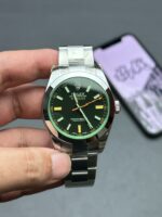 Rolex Milgauss 116400GV 904L Steel Black Dial Green Sapphire 40mm Oyster Super Clone - Image 2
